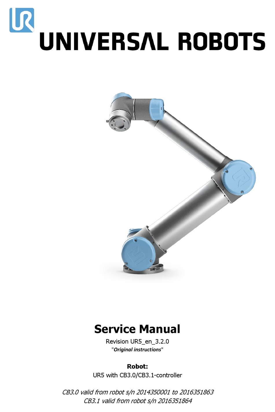 UNIVERSAL ROBOTS UR5 SERVICE Pdf Download ManualsLib