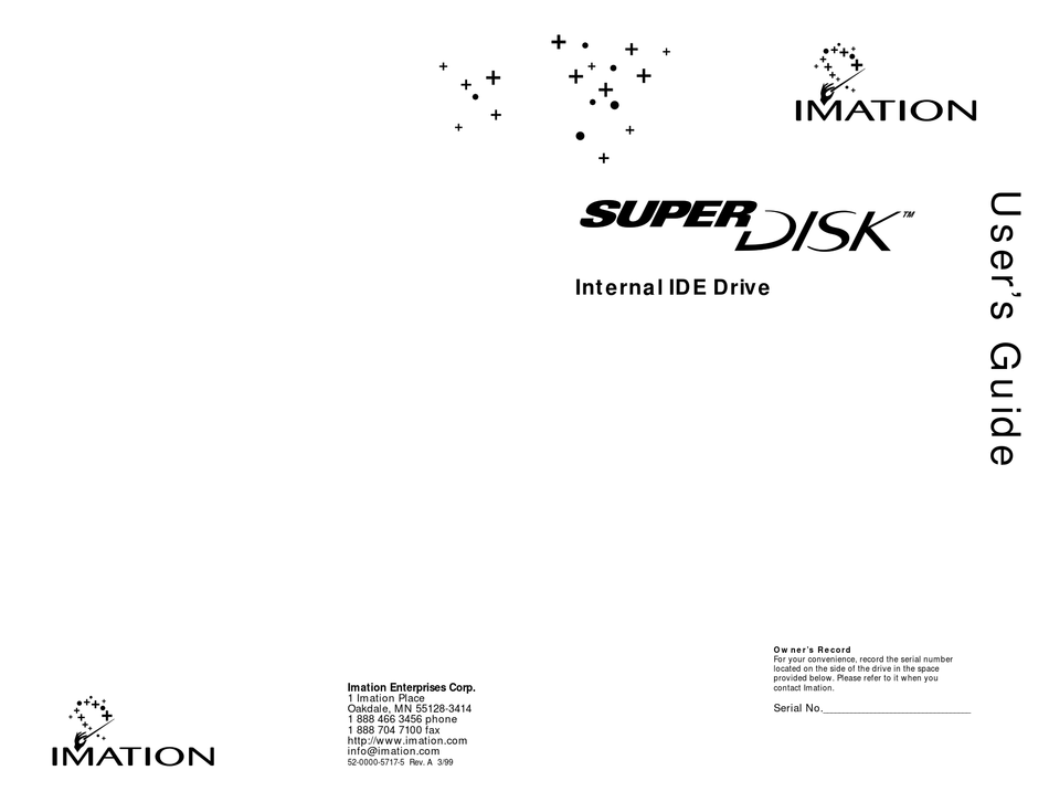 imation superdisk internal drive
