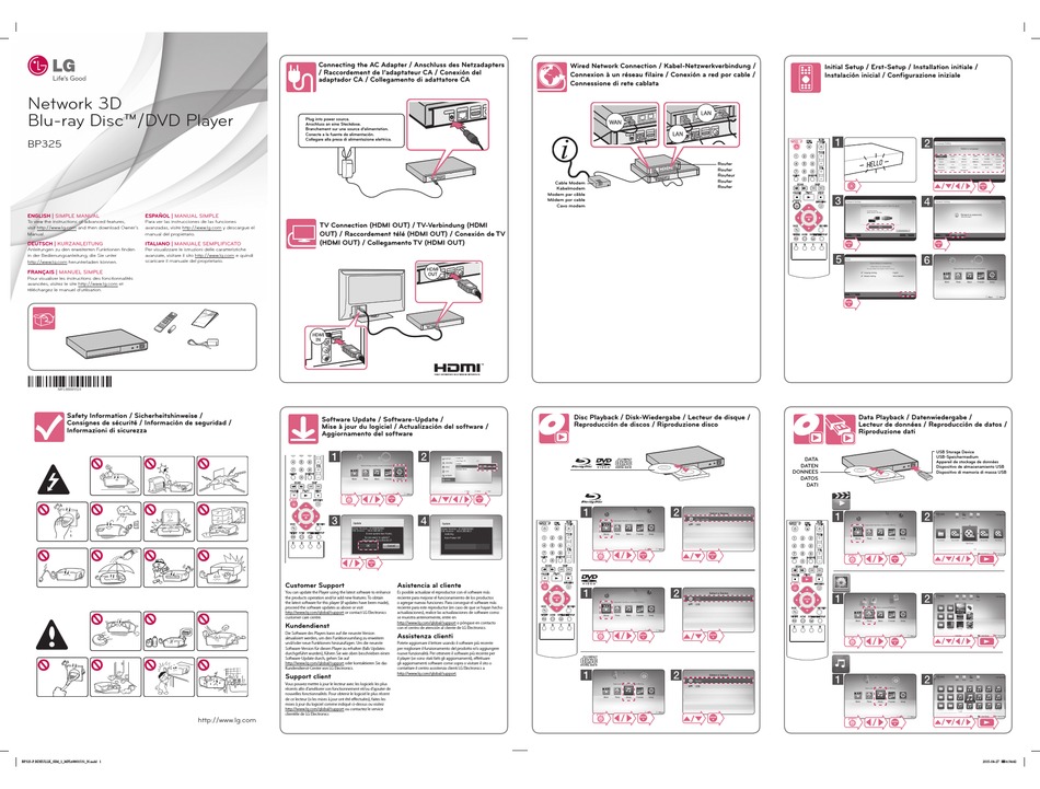 LG BP325 OWNER'S MANUAL Pdf Download | ManualsLib