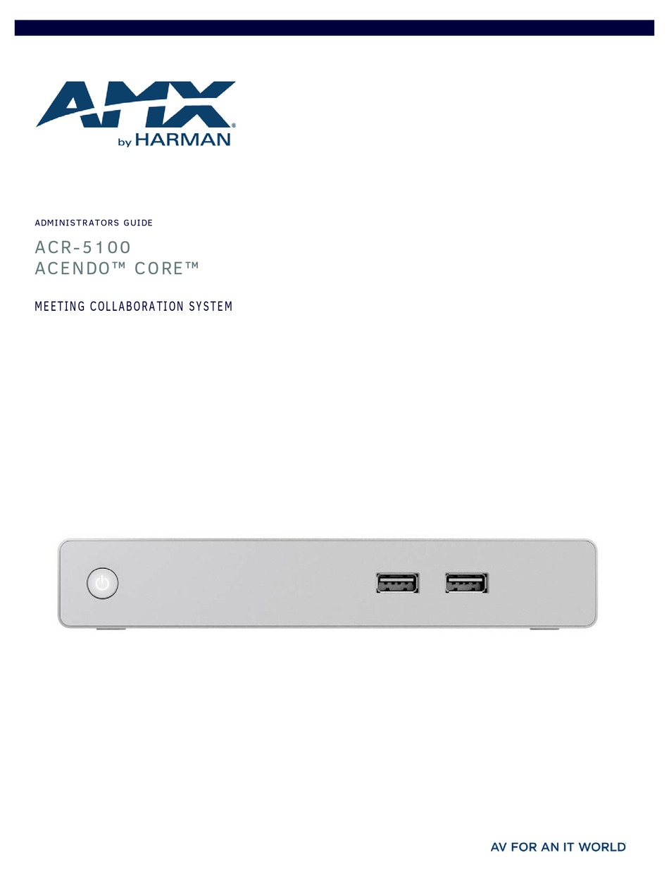 Amx Acendo Core Acr 5100 Administrator S Manual Pdf Download Manualslib Amx Acendo Core Acr 5100 Administrator S Manual Pdf Download Manualslib