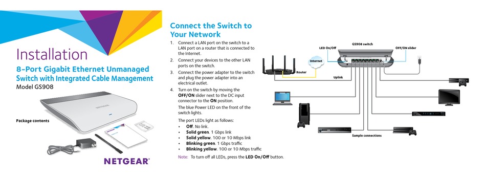 Netgear Gs908 Installation Pdf Download Manualslib