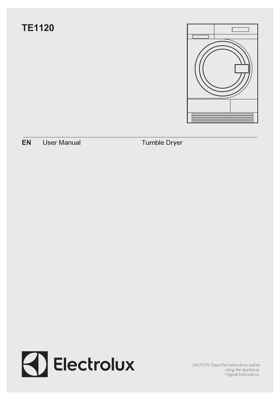 ELECTROLUX TE1120 USER MANUAL Pdf Download ManualsLib