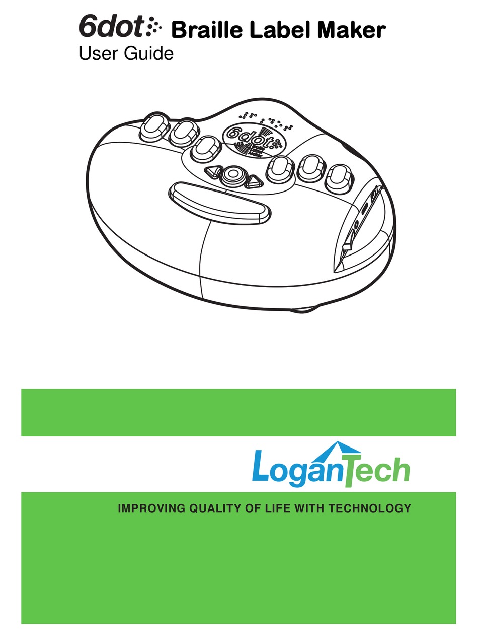 6dot Braille Label Maker – LoganTech