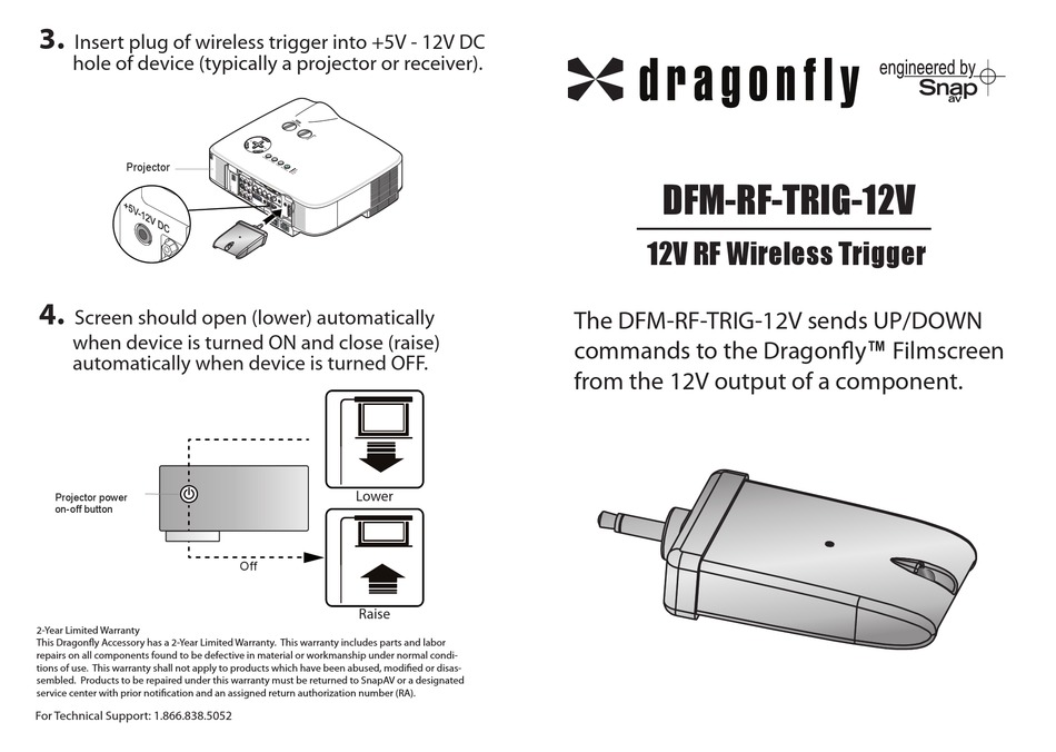 DRAGONFLY DFM-RF-TRIG-12V MANUAL Pdf Download | ManualsLib