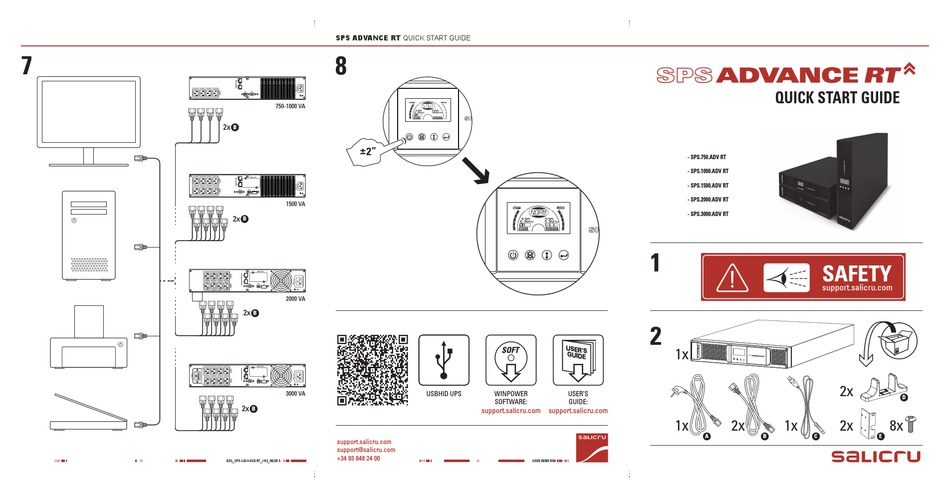 Salicru Sps 750 Adv Rt Quick Start Manual Pdf Download Manualslib