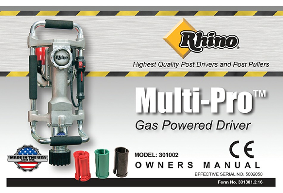 rhino gpd-30 gas powered post driver