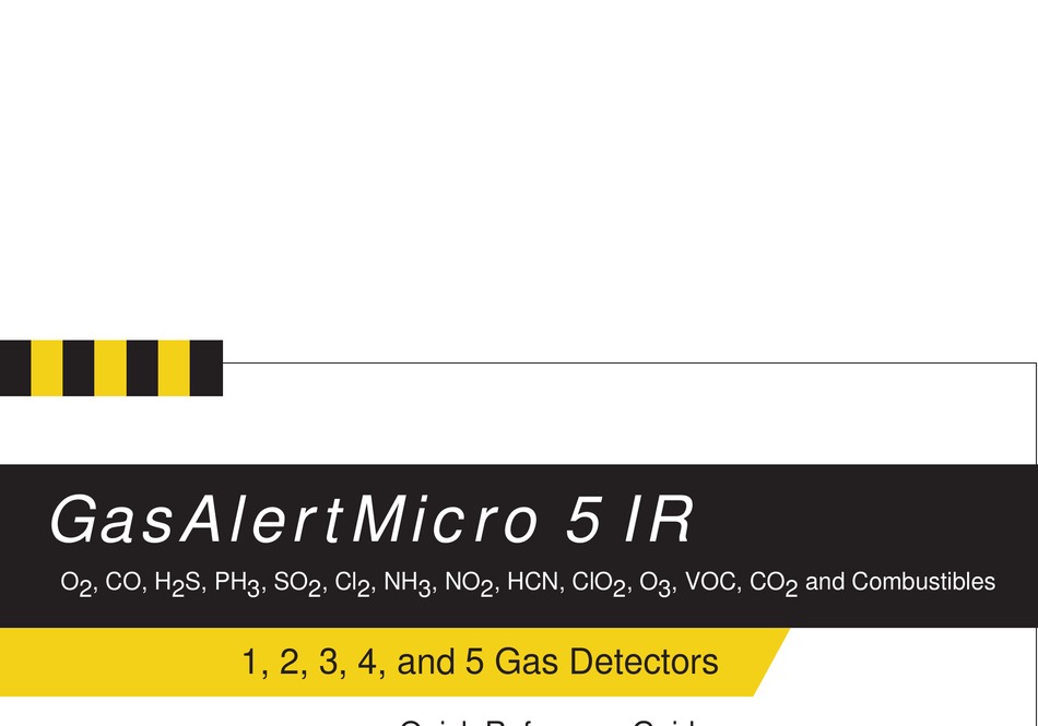 BW TECHNOLOGIES GASALERTMICRO 5 IR QUICK REFERENCE MANUAL Pdf Download ManualsLib