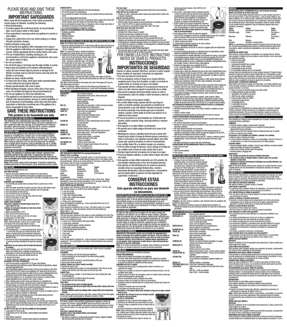 Care And Cleaning; Cleaning Tips; Troubleshooting - Black & Decker  FUSIONBLADE BL1550 Series Use And Care Manual [Page 9]