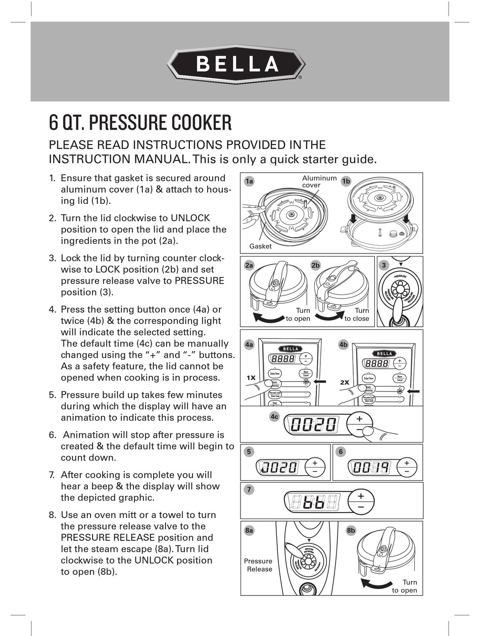 BELLA BLA14467 INSTRUCTION MANUAL Pdf Download ManualsLib
