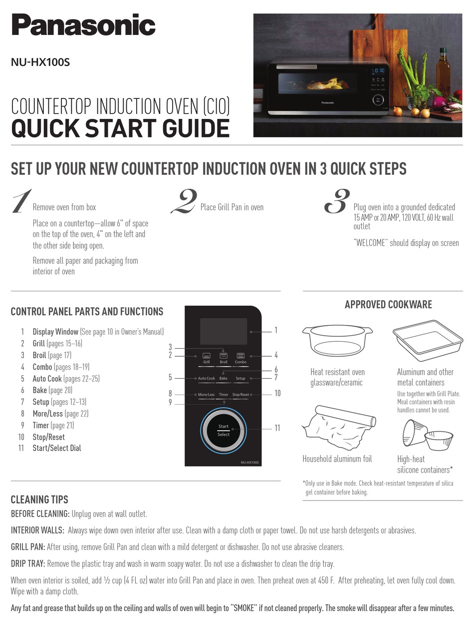 PANASONIC NUHX100S QUICK START MANUAL Pdf Download ManualsLib