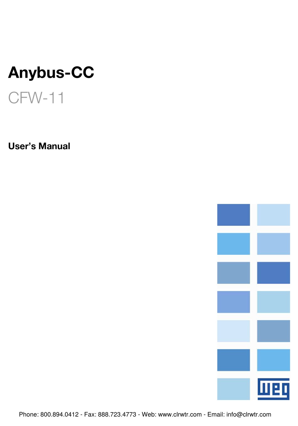 WEG CFW-11 USER MANUAL Pdf Download | ManualsLib