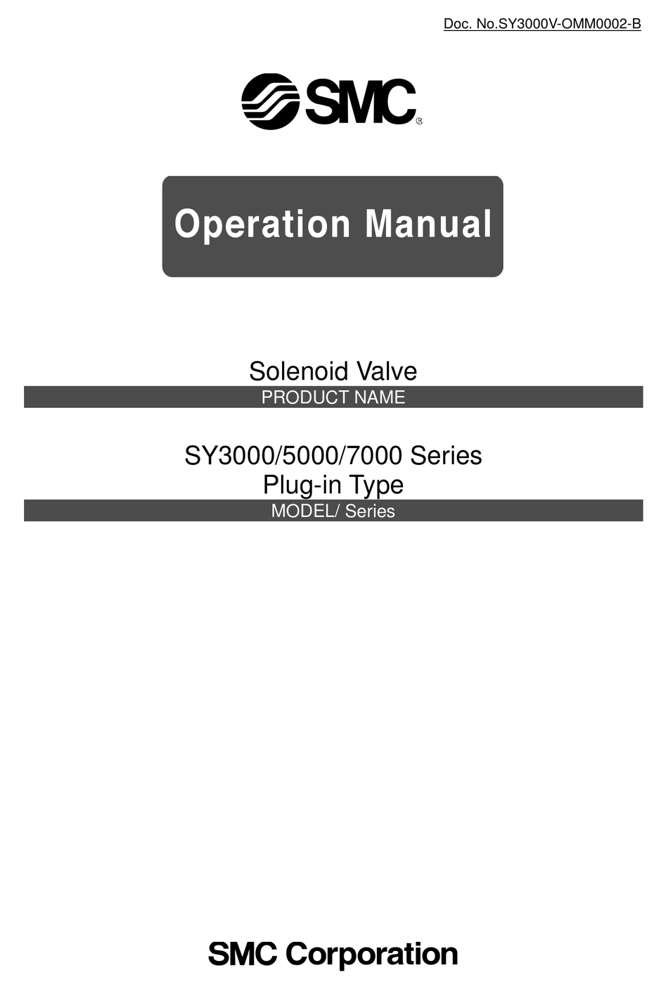 SMC NETWORKS SY3000 SERIES OPERATION MANUALS Pdf Download | ManualsLib