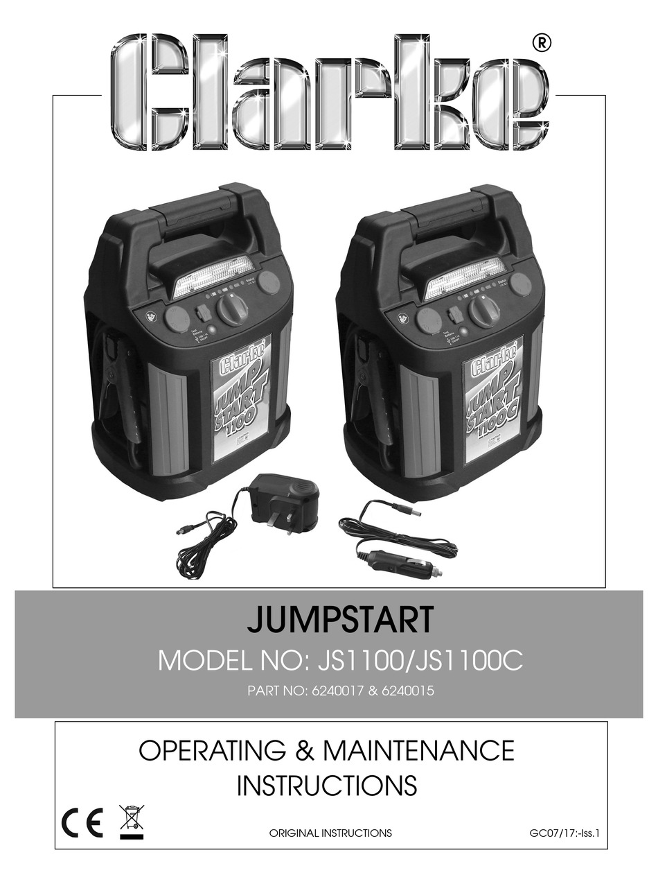 Jumpstart 1100C With Compressor Ref: 6240015 Battery Starter 