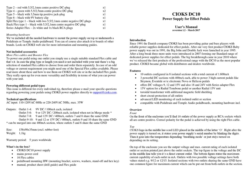 Cioks Dc10 User Manual Pdf Download Manualslib Cioks Dc10 User Manual Pdf Download Manualslib