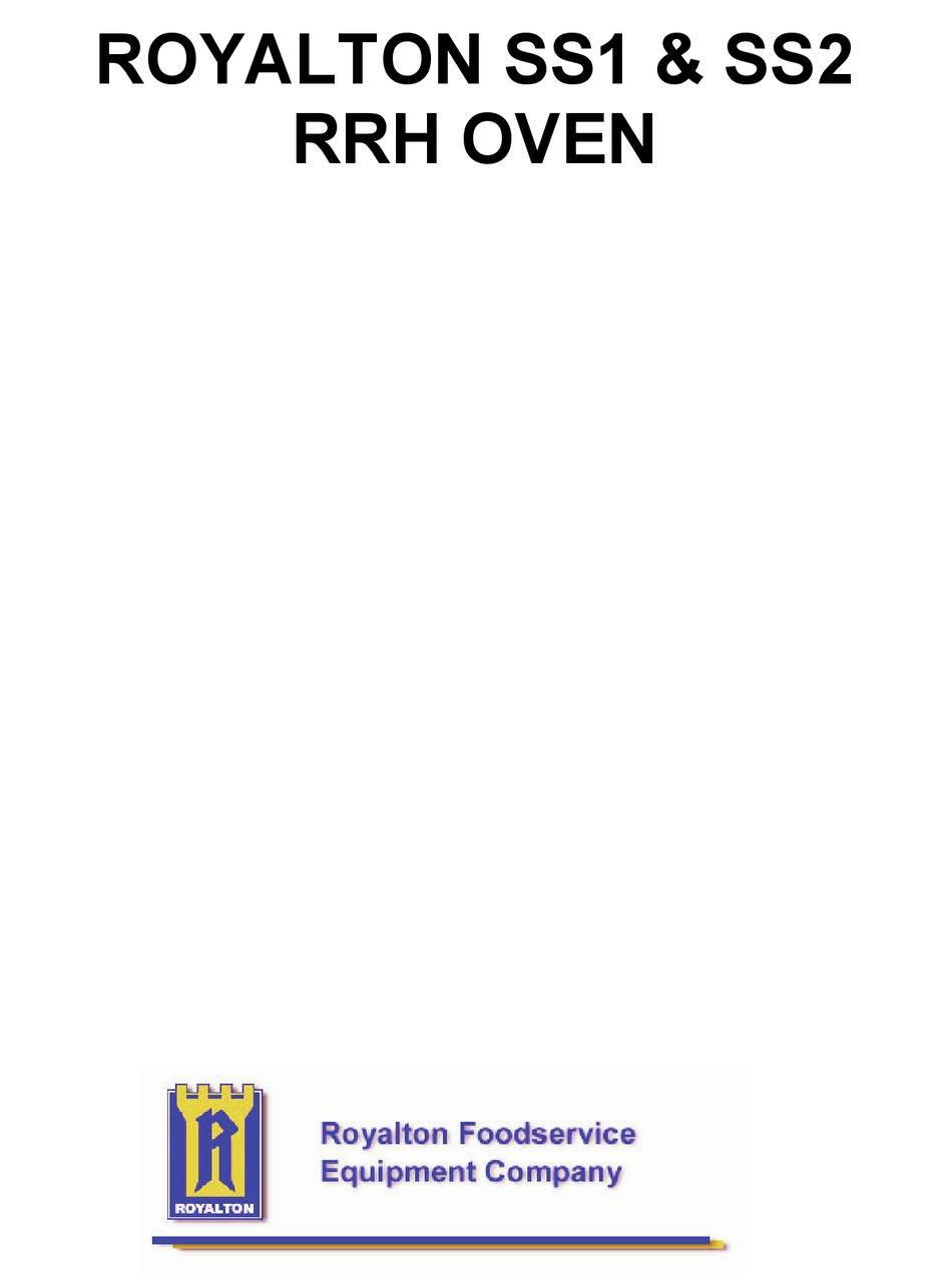 ROYALTON SS1 USER MANUAL Pdf Download ManualsLib