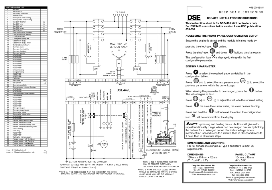 deep sea electronics 4420