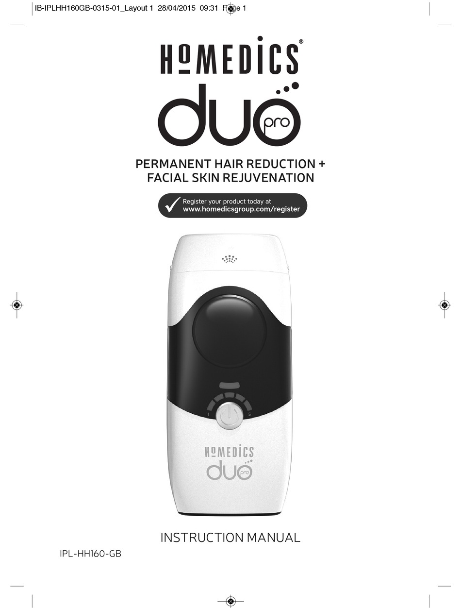 Homedics Duo Pro Instruction Manual Pdf Download Manualslib