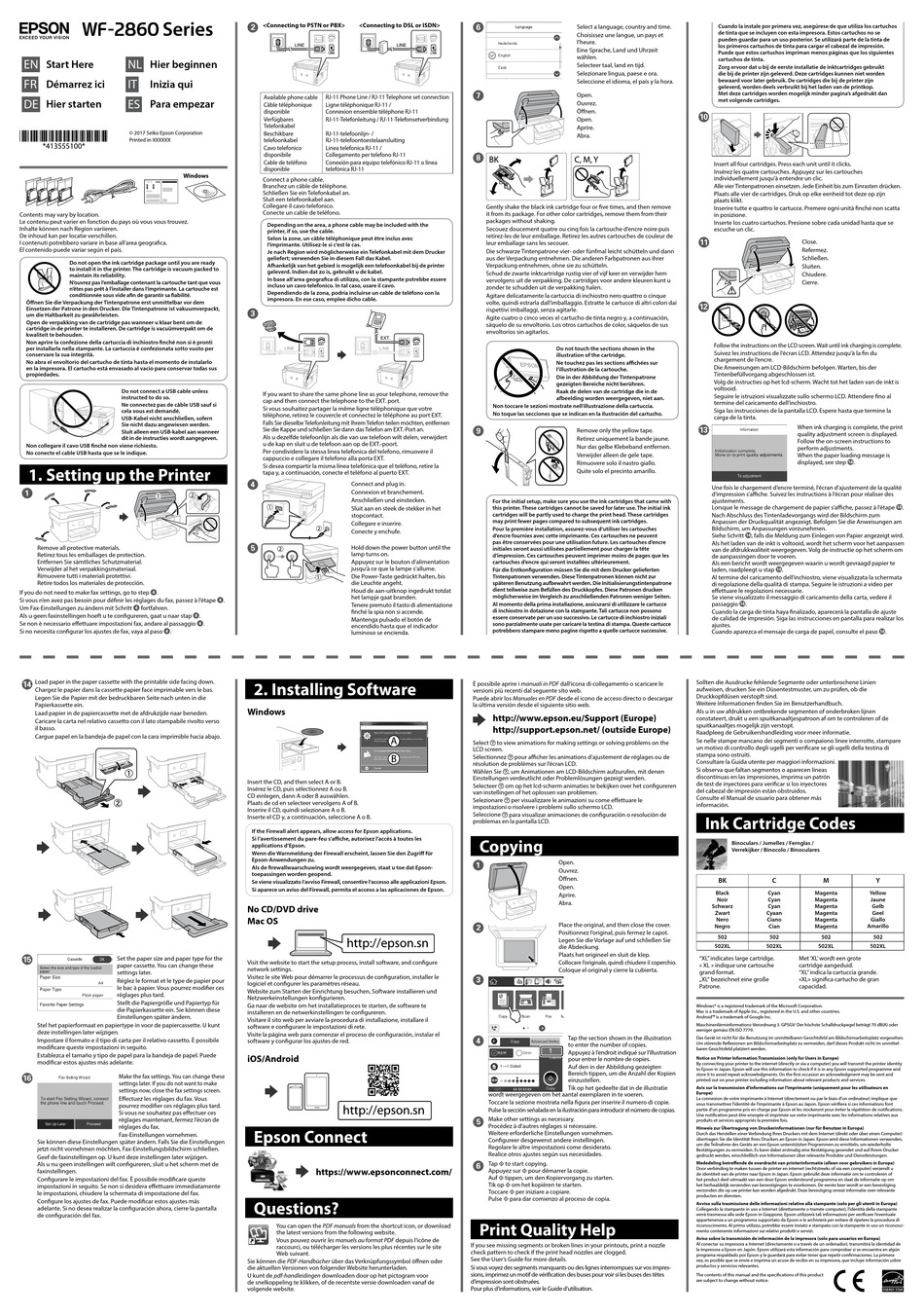 EPSON WF-2860 SERIES MANUAL Pdf Download | ManualsLib