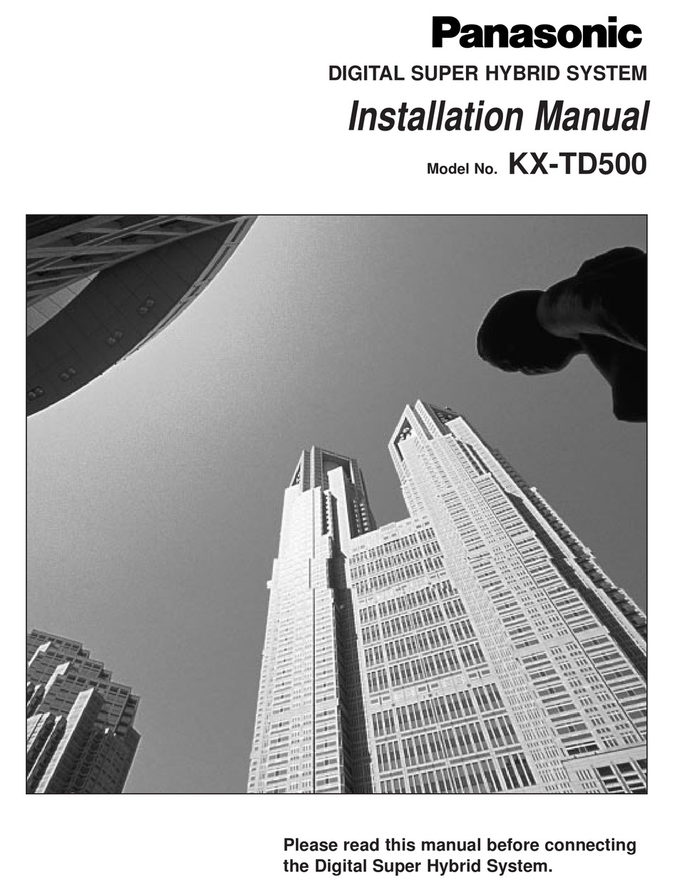 PANASONIC KX-TD500 INSTALLATION MANUAL Pdf Download | ManualsLib