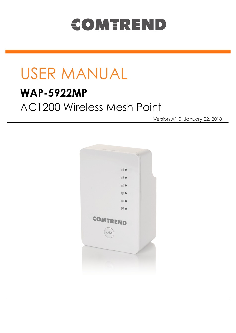 COMTREND CORPORATION WAP5922MP USER MANUAL Pdf Download ManualsLib