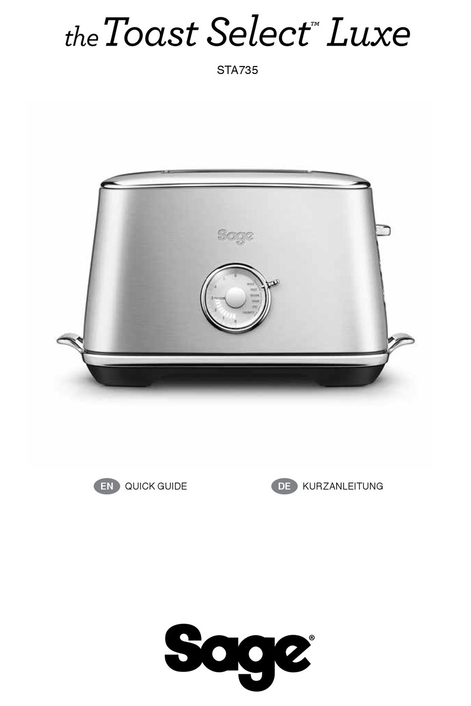 SAGE TOAST SELECT LUXE STA735 QUICK MANUAL Pdf Download ManualsLib