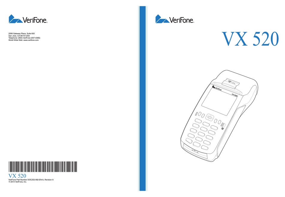 VERIFONE VX 520 QUICK INSTALLATION MANUAL Pdf Download | ManualsLib