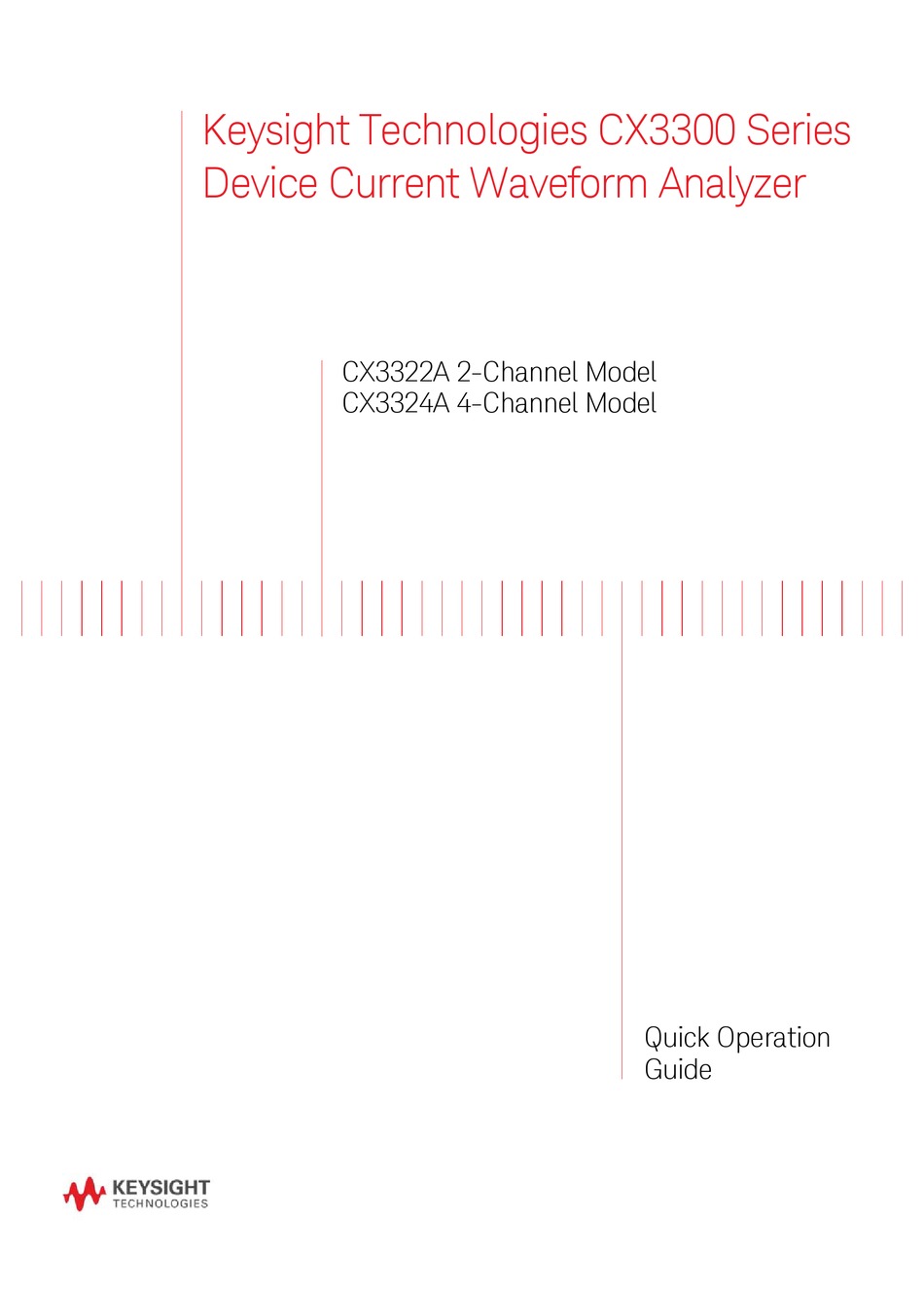 KEYSIGHT CX3322A QUICK OPERATION MANUAL Pdf Download ManualsLib