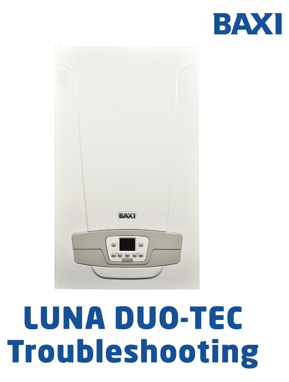 Baxi Luna Duo Tec Troubleshooting Manual Pdf Download Manualslib