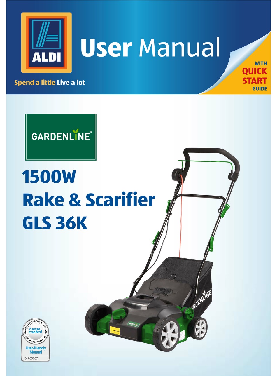 Aldi electric lawn scarifier & outlet aerator