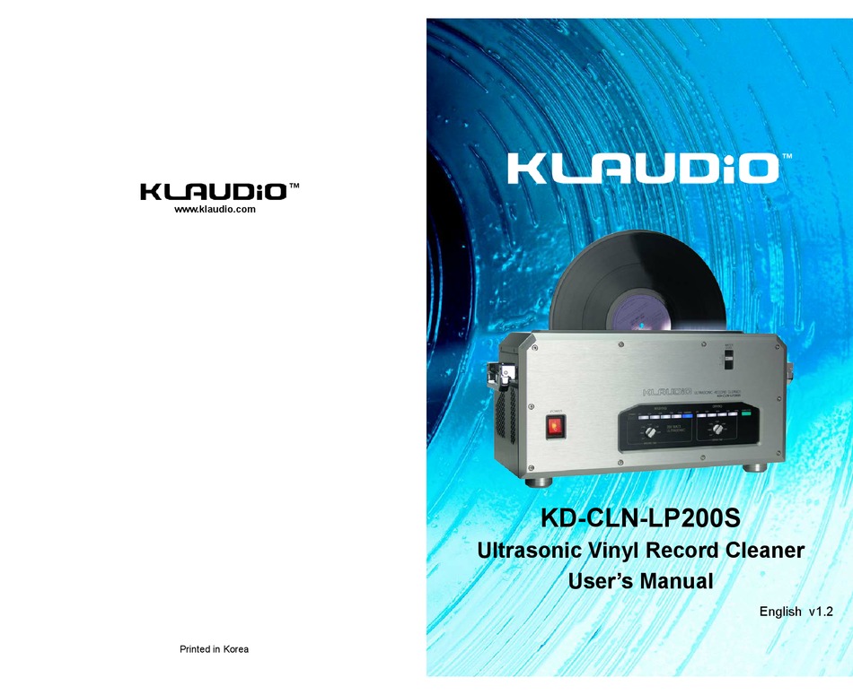 KLaudio KD-CLN-LP200 : la rolls des machines à laver les vinyles à ultrasons
