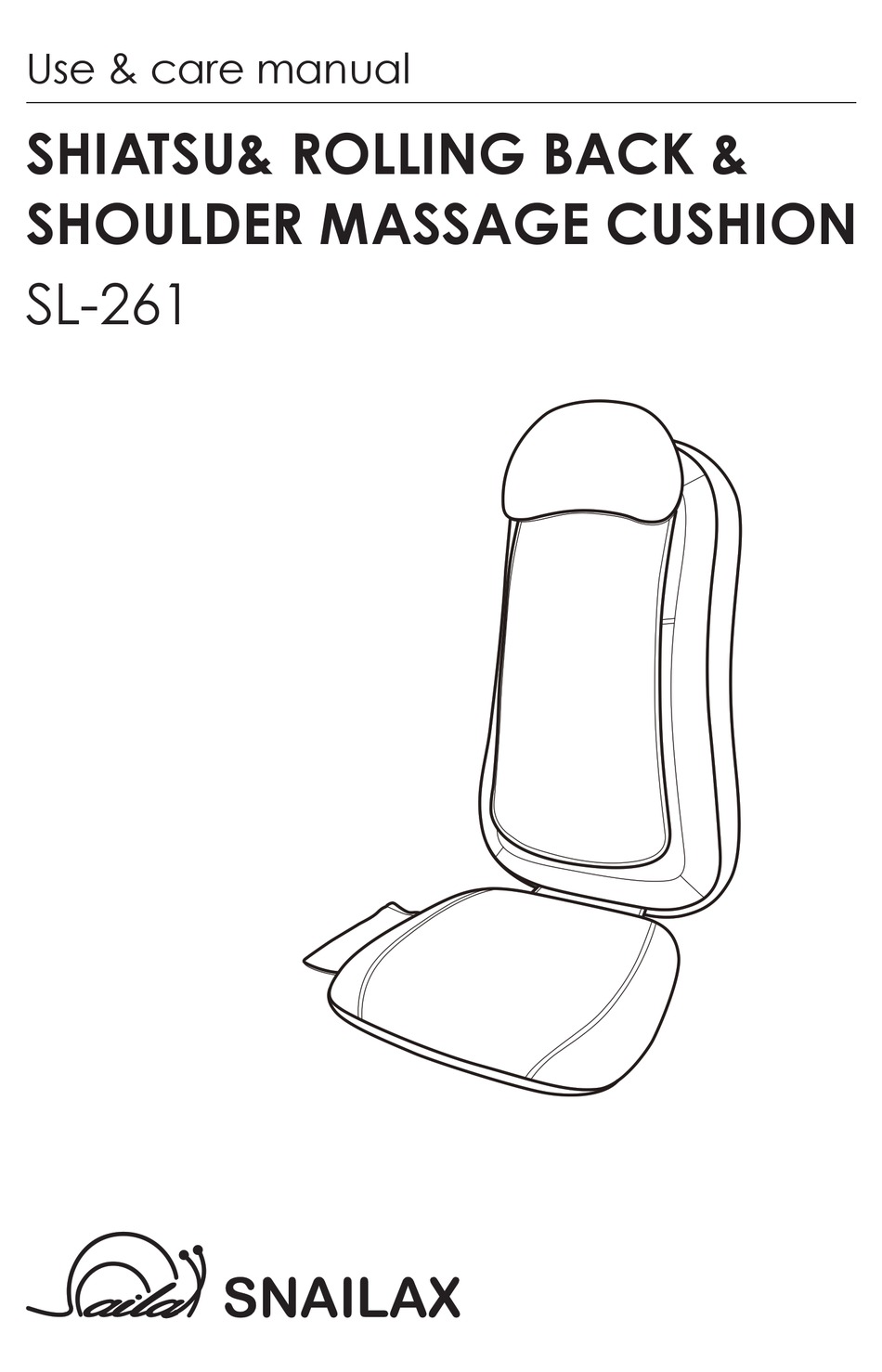 SNAILAX Shiatsu Back Massager with Heat and Deep Kneading Massage Chair Pad  - 234