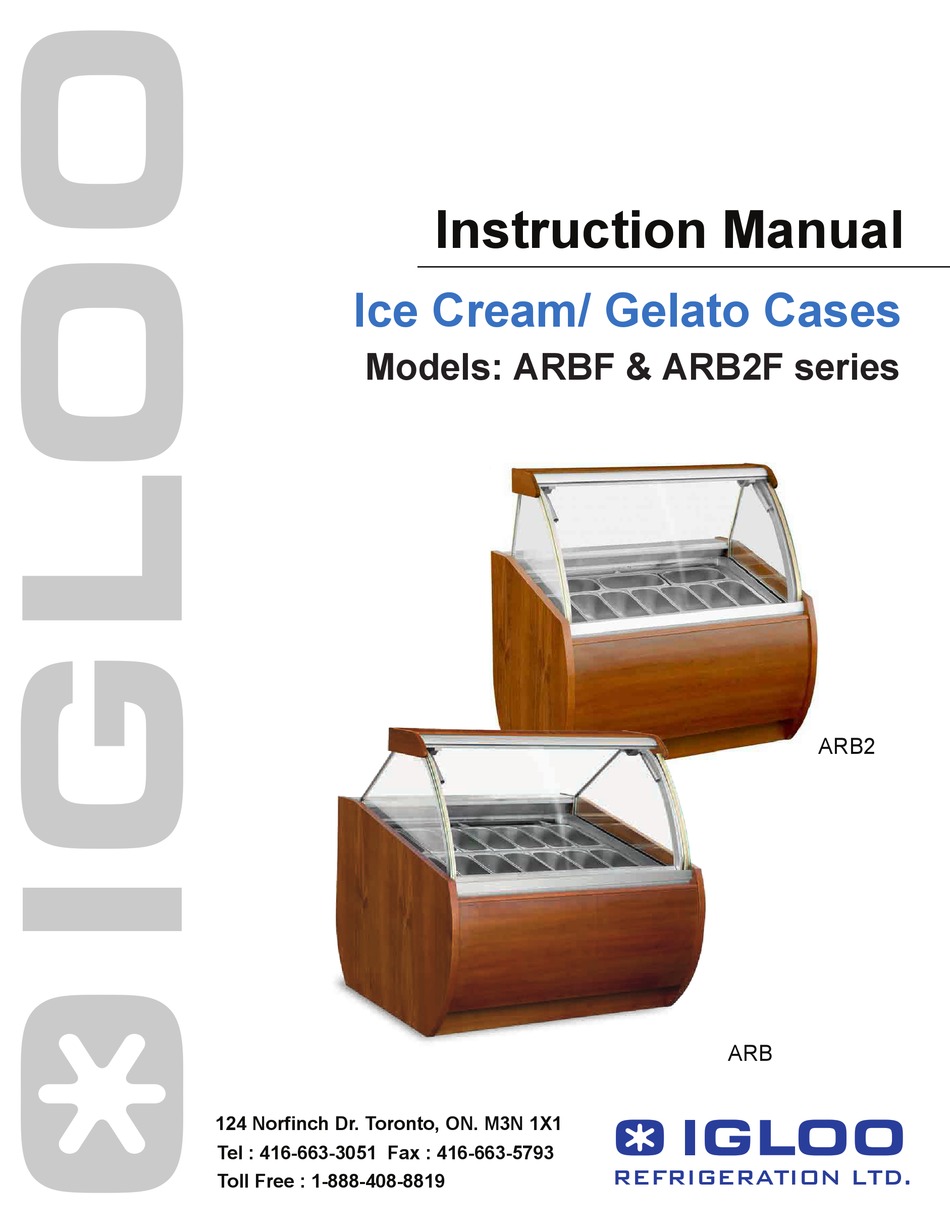 IGLOO ARBF4 INSTRUCTION MANUAL Pdf Download | ManualsLib
