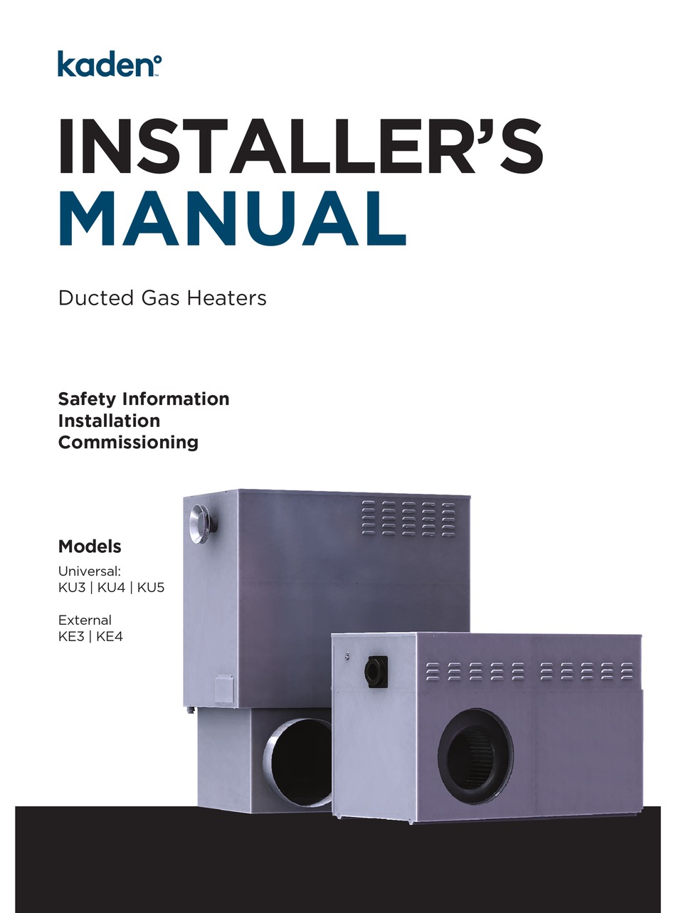 Kaden Ku5 Installer Manual Pdf Download Manualslib