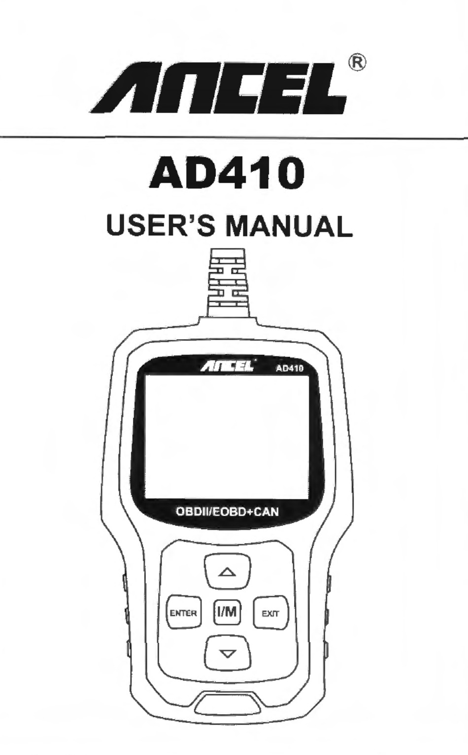 ANCEL AD410 USER MANUAL Pdf Download | ManualsLib