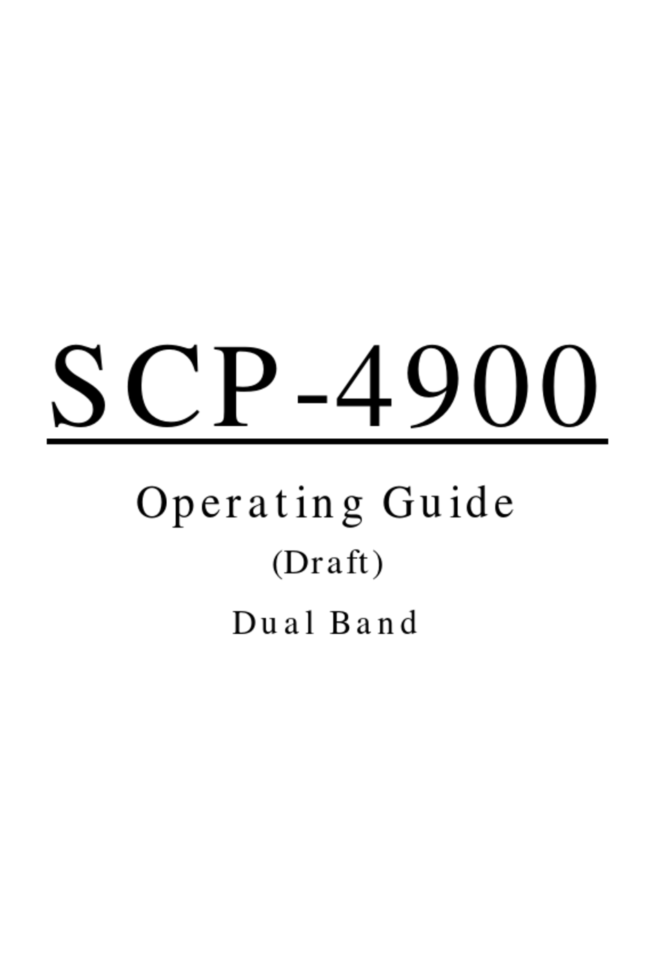 Sanyo Scp 4900 Operating Manual Pdf Download Manualslib