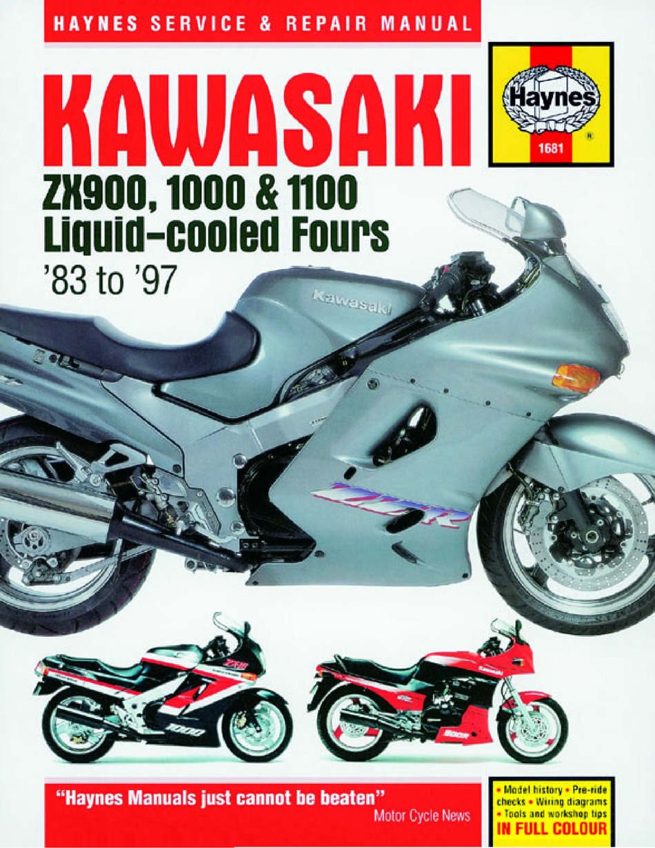 Manuel propriétaire Kawasaki GPZ900R ZX900 ZX  A1 GPZ 900 R owner's manual 