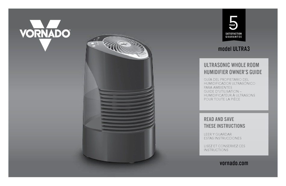VORNADO ULTRA3 OWNER'S MANUAL Pdf 