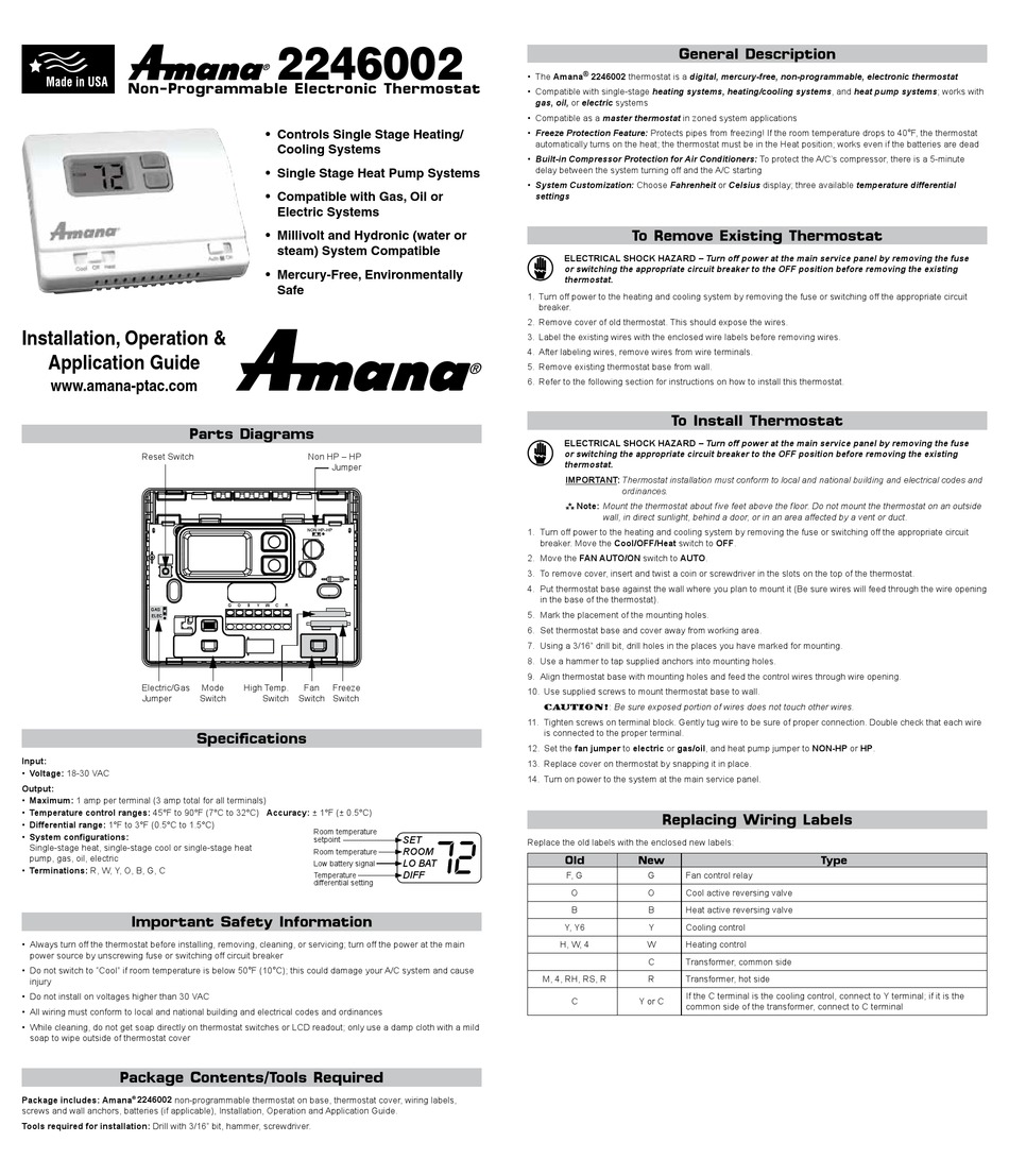 amana-ptac-manual-for-basic-troubleshooting