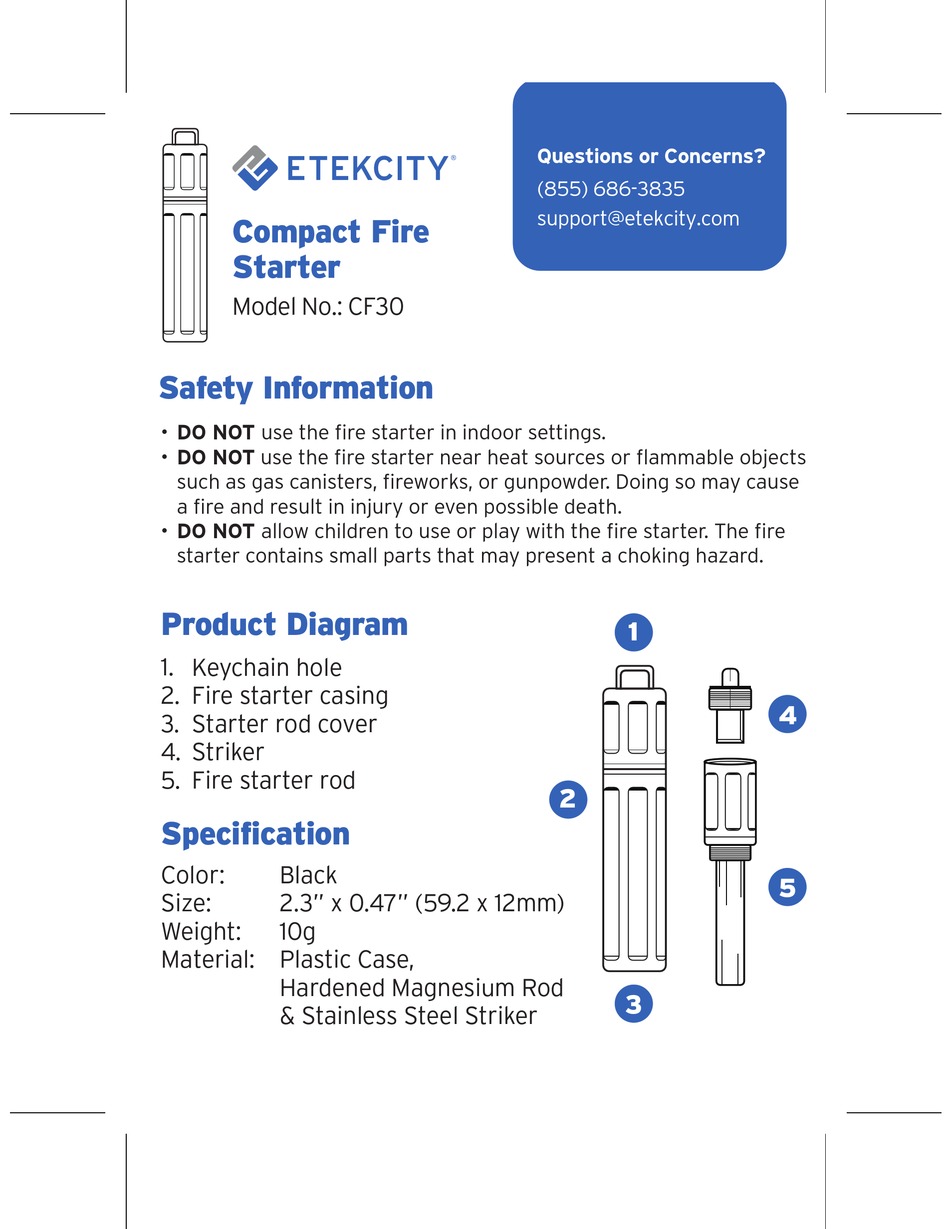 ETEKCITY CF30 MANUAL Pdf Download ManualsLib