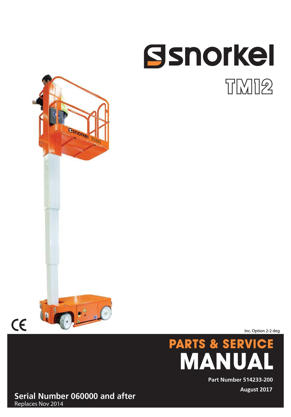 SNORKEL TM12 SERVICE MANUAL Pdf Download ManualsLib