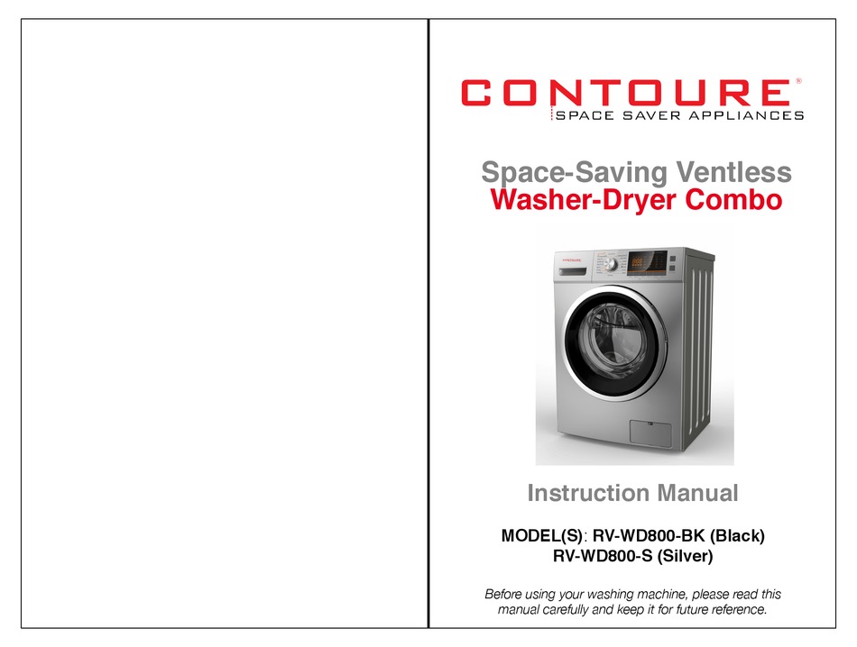 Contoure washer deals dryer combo