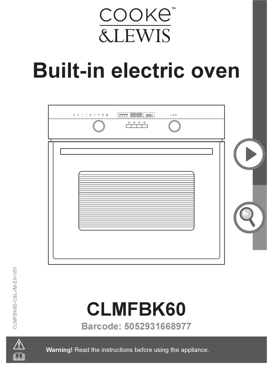 Cooke Lewis Clmfbk60 User Manual Pdf Download Manualslib