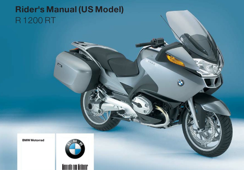 BMW MOTORRAD R 1200 RT 2005 RIDER'S MANUAL Pdf Download ManualsLib