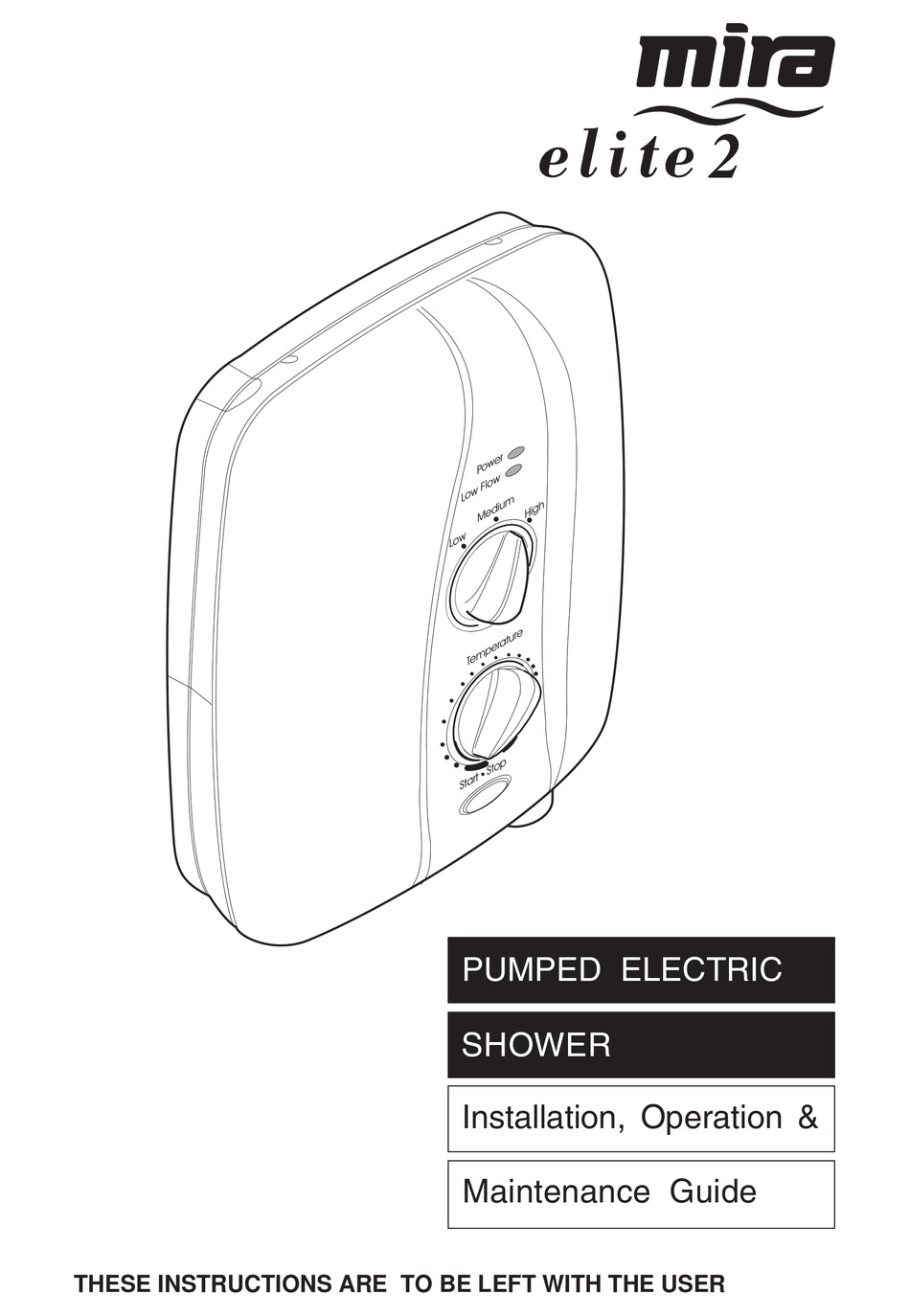 MIRA ELITE 2 INSTALLATION, OPERATION, MAINTENANCE MANUAL Pdf Download