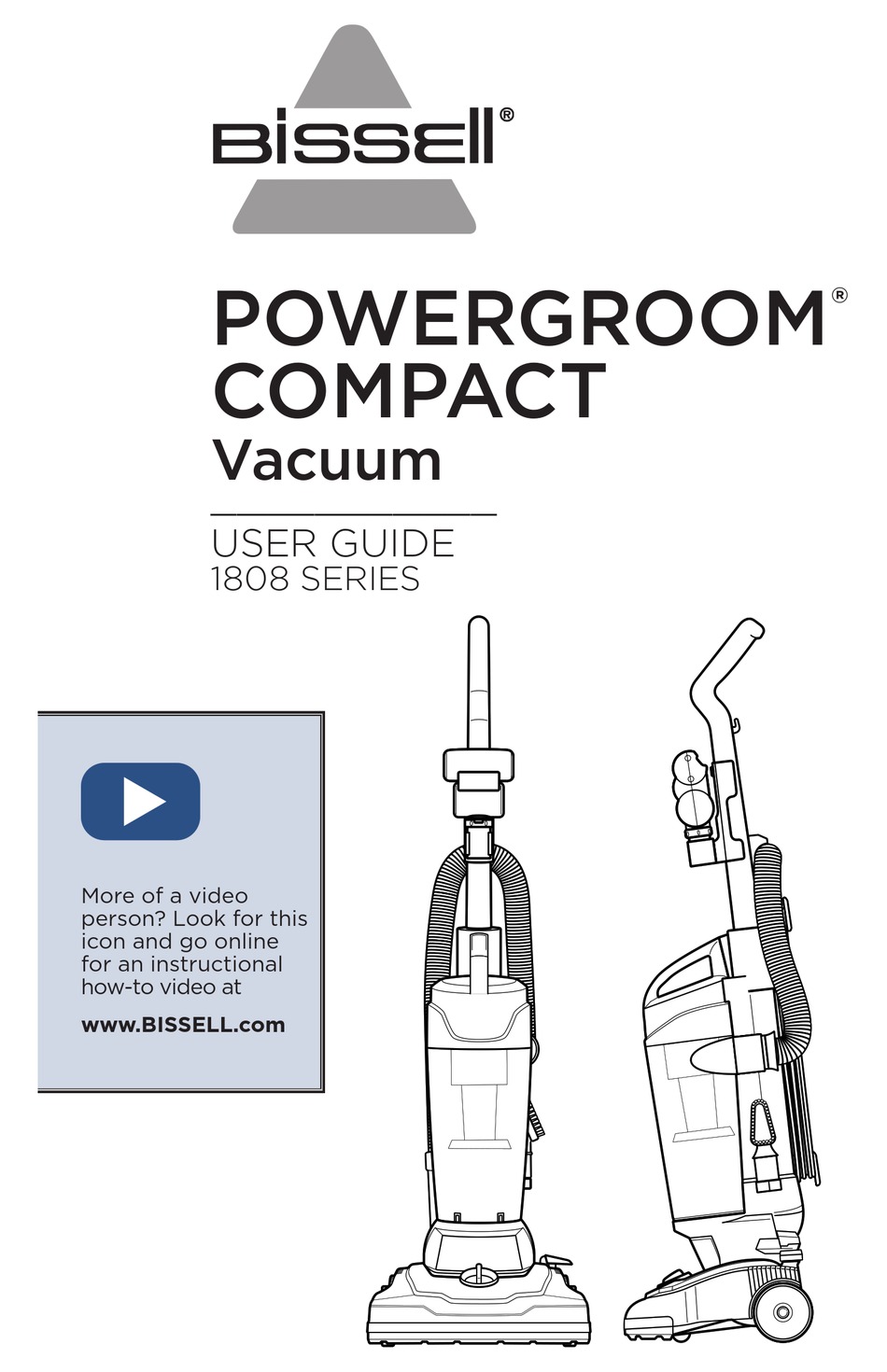 BISSELL 1808 SERIES USER MANUAL Pdf Download | ManualsLib