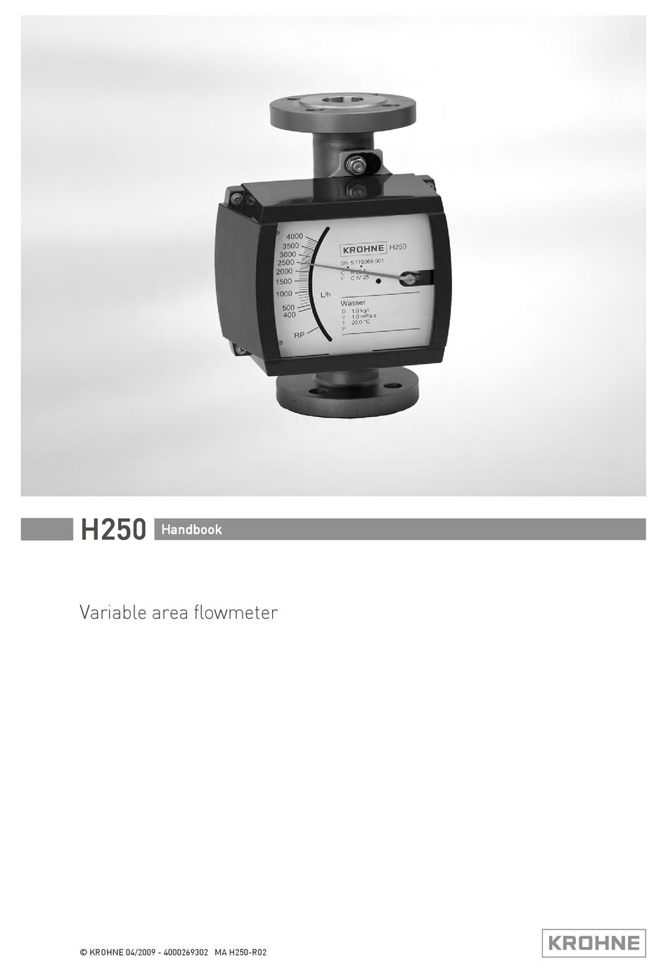 Krohne H250h Handbook Pdf Download Manualslib