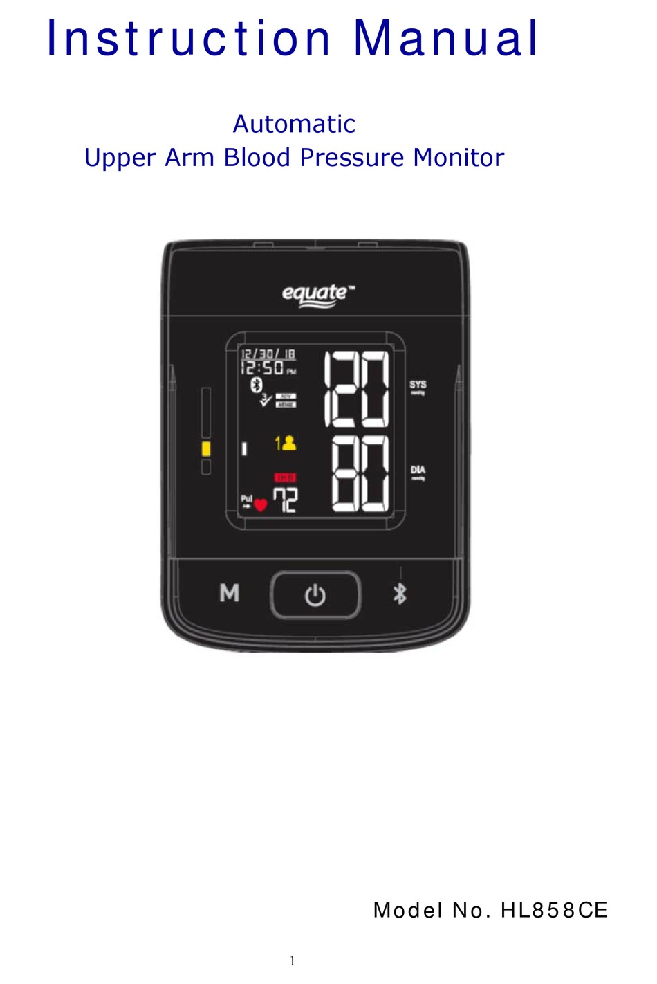 Brand New equate Blood Pressure Wrest Monitor. - general for