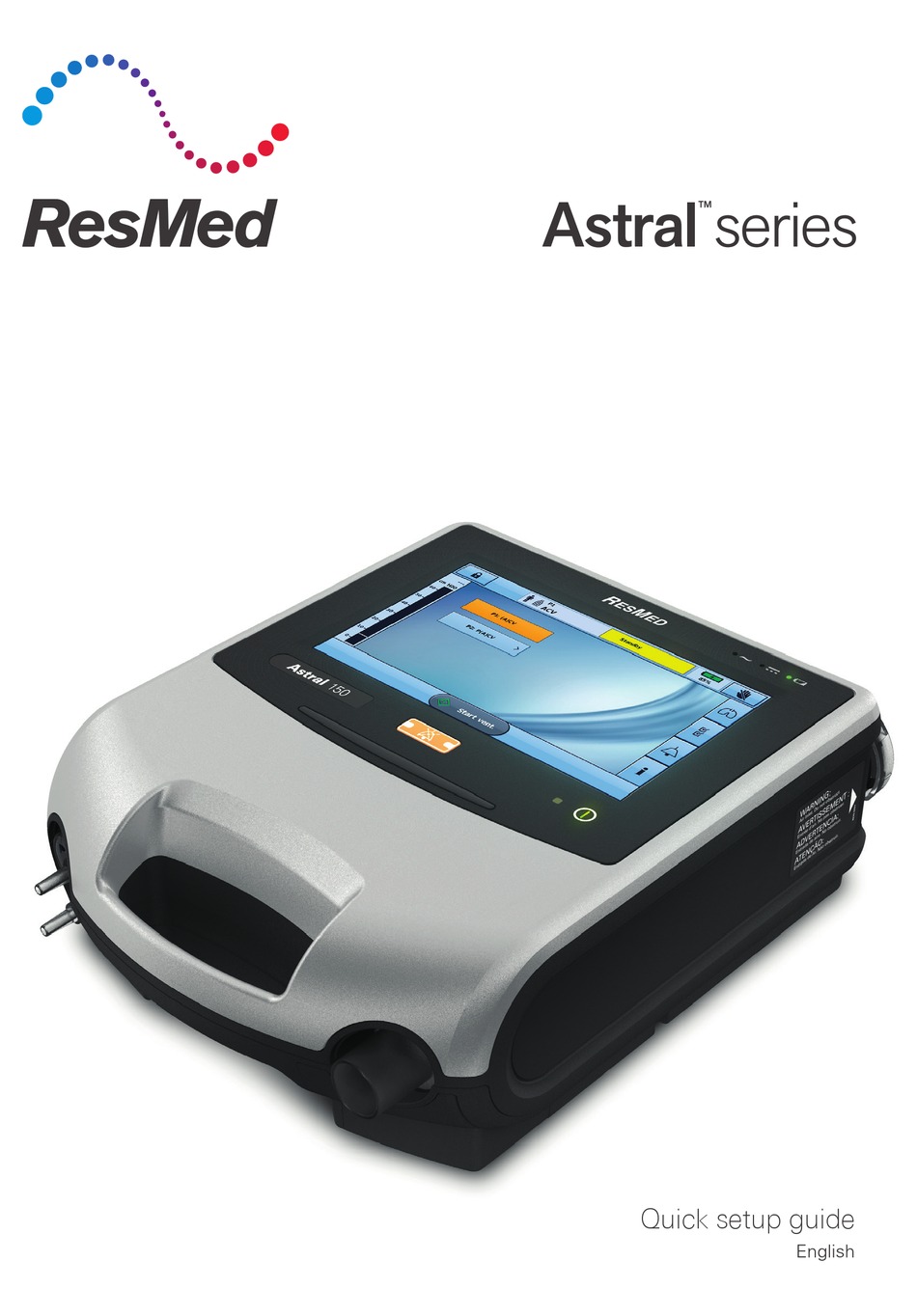 RESMED ASTRAL 150 QUICK SETUP MANUAL Pdf Download | ManualsLib