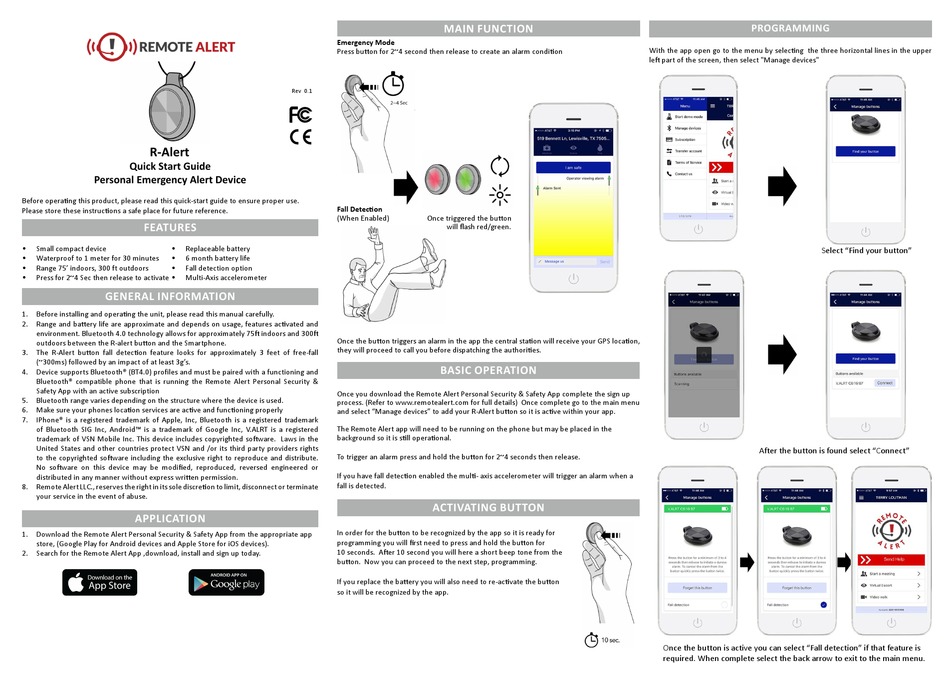 REMOTE ALERT RALERT QUICK START MANUAL Pdf Download ManualsLib