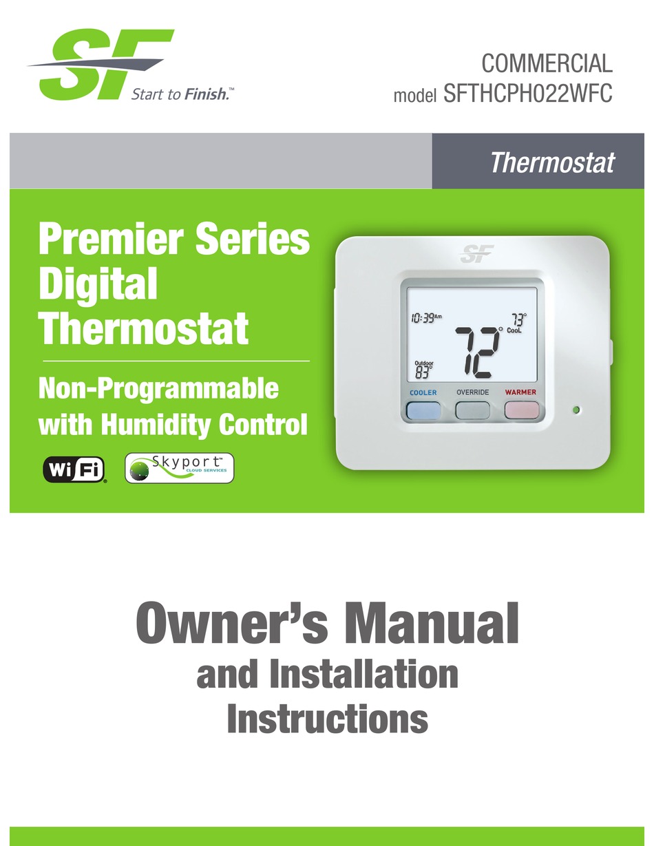 T8490 Digital Room Thermostat with Humidity Control